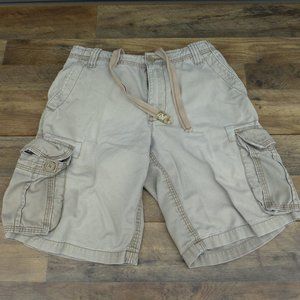 Aeropostale khaki cargo shorts 31 W heavy draw string